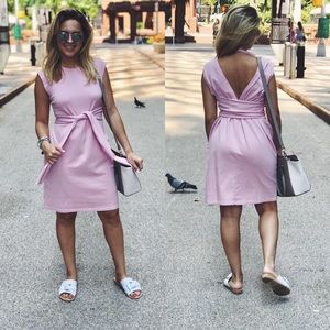 ASOS bubblegum tie dress